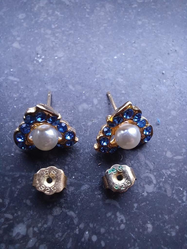 Boucles d'oreilles vintage or et pierres couleurs | Kaufen auf Ricardo