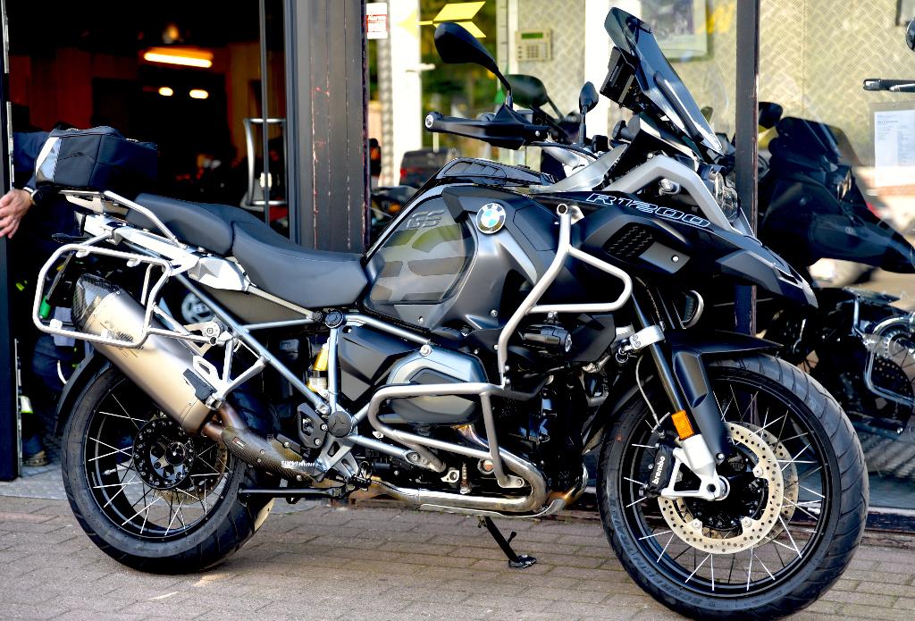 BMW R1200GS ADVENTURE TRIPLE BLACK LOW ***MOTOVERTE.BE***, Motos, Tourisme, Entreprise, Occasion, 2 cylindres
