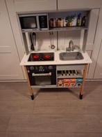 Cuisine de jouets avec un feu qui s'allume, Enlèvement, Utilisé, Bois, Jouer à la cuisine