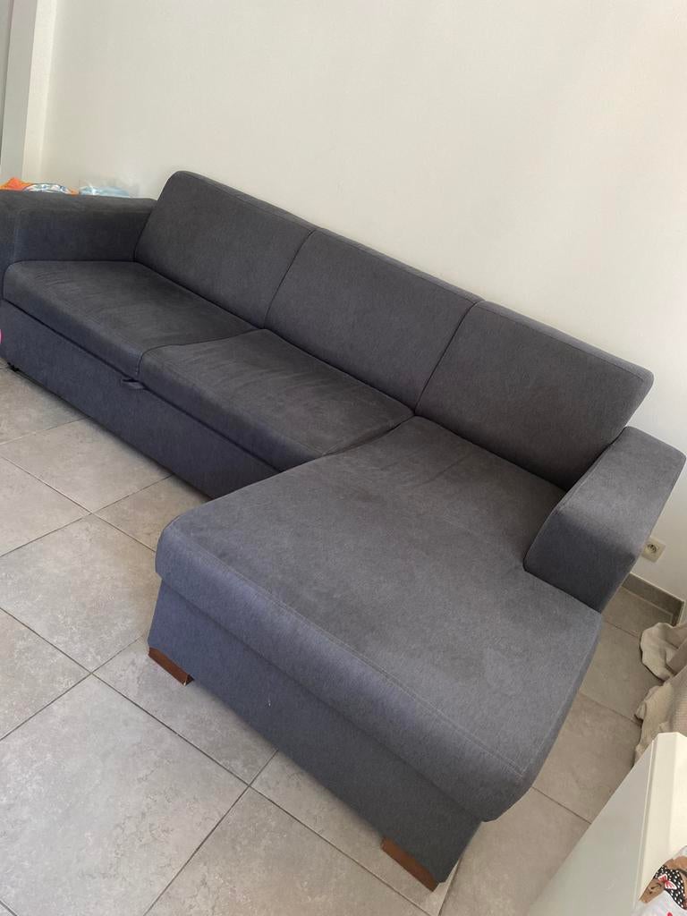 Canape convertible avec merdienne, Maison & Meubles, Enlèvement, Utilisé