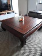 Massief houten salon tafel, Ophalen, Zo goed als nieuw