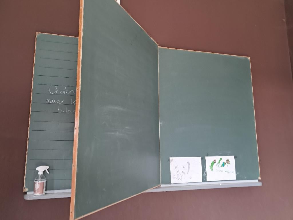 Oud schoolbord, Ophalen