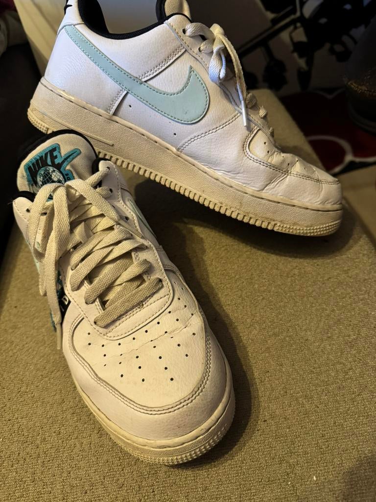 Nike air force 1 world, Enlèvement ou Envoi, Comme neuf, Chaussures de sport, Blanc