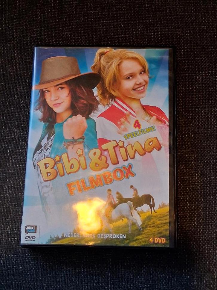 Bibi en tina 4-dvd film-box, Cd's en Dvd's, Dvd's | Kinderen en Jeugd, Zo goed als nieuw, Film, Dieren, Boxset, Alle leeftijden