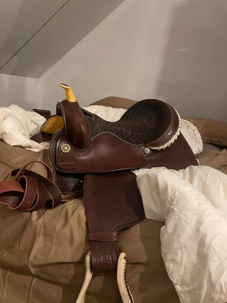 Barrel zadel, Animaux & Accessoires, Chevaux & Poneys | Selles, Comme neuf, Enlèvement