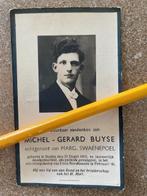 Prisonnier politique40-45 - BuyseStaden torturé à mort 1945, Enlèvement ou Envoi, Image pieuse