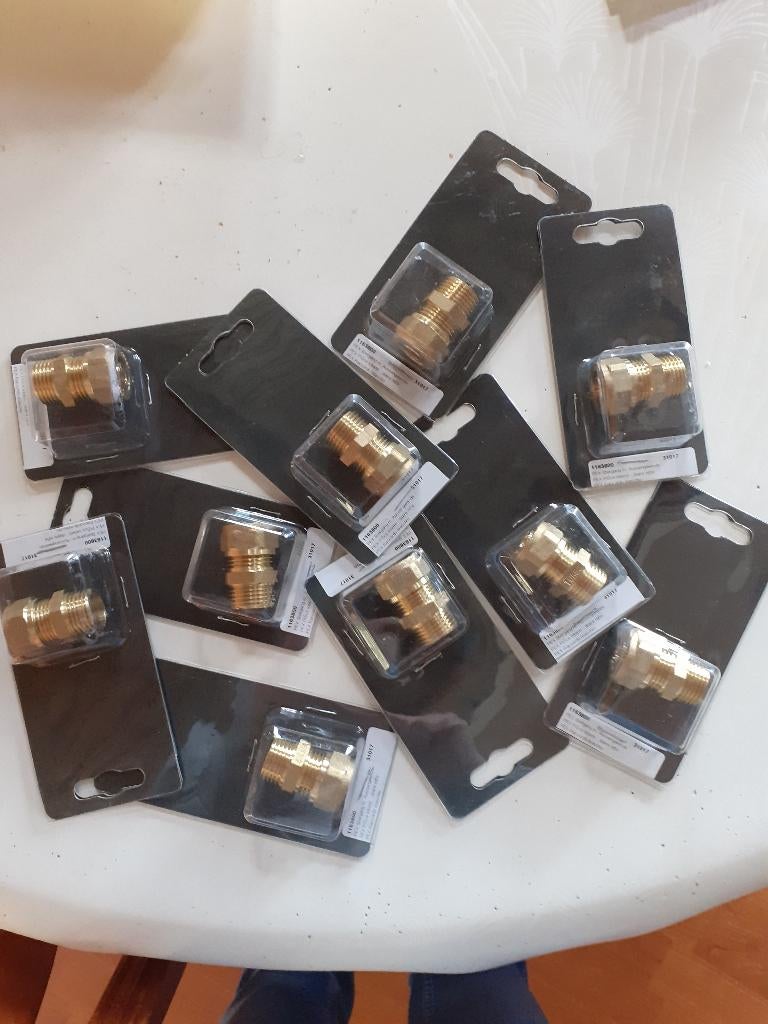 Raccord tuyau PEXW 16 x ½’’ laiton tuyaux alpex, Enlèvement, Neuf