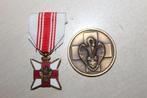 bloedgevers medaille +penning, Verzamelen, Ophalen of Verzenden, Overige soorten, Lintje, Medaille of Wings