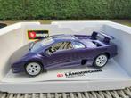 1/18 Bburago Lamborghini Diablo    Purple Metallic - 1990, Nieuw, Burago, Auto, Verzenden