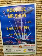 Affiche airshow Koksijde 1997, Comme neuf, Enlèvement ou Envoi