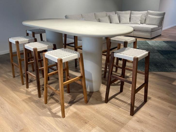 Mortex bartafel/eettafel Deens ovaal 220/100cm  NIEUW, Huis en Inrichting, Barren, Nieuw, Ophalen