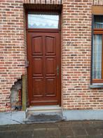 Eiken deur met bovenlicht, 2730 x 1050 zoals het is, Doe-het-zelf en Bouw, Raamkozijnen en Schuifdeuren, Gebruikt, Ophalen