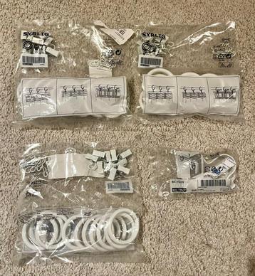 Gordijnringen Ikea - 3 st nieuw + 1 extra beschikbaar voor biedingen