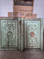 2 panneaux de porte vintage en bois, Enlèvement