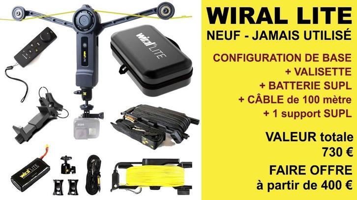 WIRAL LITE SUPER KIT - Tyrolienne vidéo - NEUF, Hobby en Vrije tijd, Overige Hobby en Vrije tijd, Nieuw, Ophalen of Verzenden