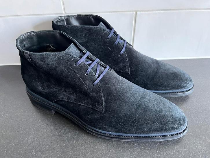 Floris van Bommel herenschoenen maat 10 / 44 H, Kleding | Heren, Schoenen, Zo goed als nieuw, Veterschoenen, Zwart, Ophalen of Verzenden