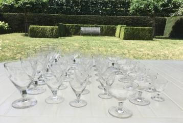 Vintage 36 delig Kristallin Glasservies. Set/30€ beschikbaar voor biedingen