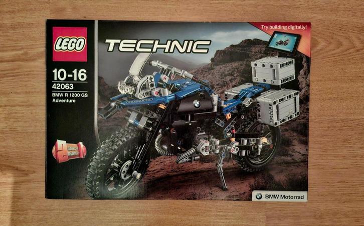 Lego Technic BMW R 1200 GS adventure  42063, Kinderen en Baby's, Speelgoed | Duplo en Lego, Zo goed als nieuw, Lego, Complete set