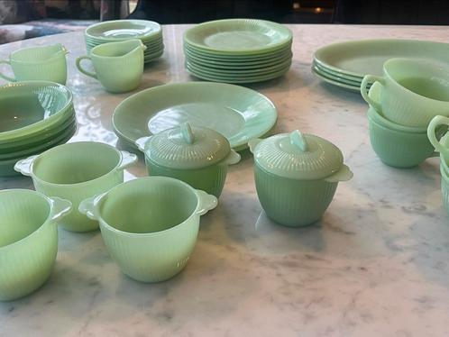 Fire King Jade, Huis en Inrichting, Keuken | Servies, Gebruikt, Ophalen