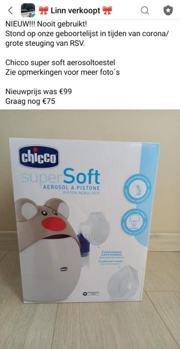 NIEUW! Chicco supersoft aerosoltoestel beschikbaar voor biedingen