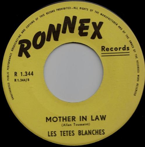 Les Têtes Blanches ‎– Mother In Law " Popcorn oldies '', Cd's en Dvd's, Vinyl Singles, Zo goed als nieuw, Single, Pop, 7 inch