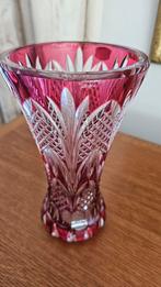 VAL SAINT LAMBERT crystal vaas red, Antiek en Kunst, Ophalen