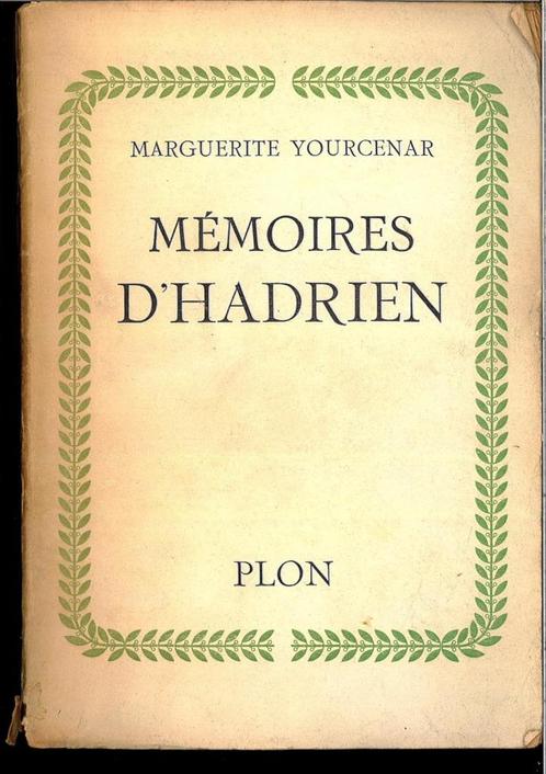 Mémoires d'Hadrien. M.Yourcenar., Livres, Histoire nationale, Utilisé, 20e siècle ou après, Enlèvement ou Envoi