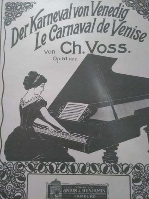 Oude partituren voor piano, Musique & Instruments, Partitions, Utilisé, Classique, Piano, Enlèvement