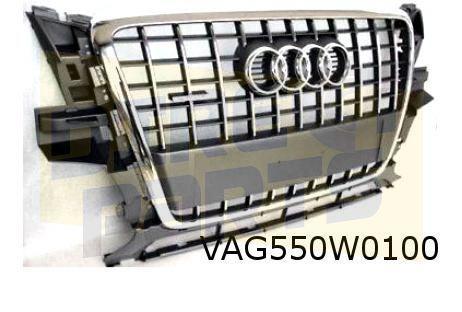 Audi Q5 (8/12-1/17) (8R) grille (1QP stone grey) Origineel!, Auto-onderdelen, Carrosserie, Bumper, Audi, Voor, Nieuw, Verzenden