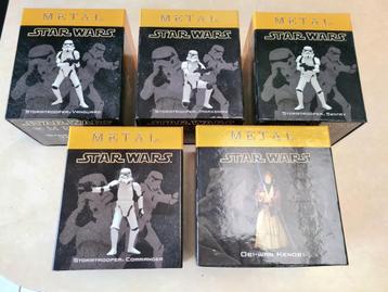 5 Figurine Star Wars Stormtrooper en métal Ed limitée RARE beschikbaar voor biedingen