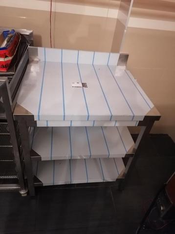 Table inox avec dorset 70x80 cm, Articles professionnels, Horeca | Autre, Enlèvement