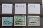 Belgium 1946 - OBP/COB 725 A, 726 V2 & 727 - Oostende/Dover, Postzegels en Munten, Verzenden, Postfris