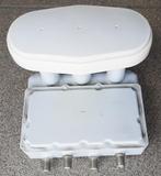Triple LNB Quad ontvangstkop - Canal Digitaal, Audio, Tv en Foto, Schotelantennes, Ophalen, Zo goed als nieuw, (Schotel)antenne-accessoires