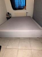 Boxspring 140x200, Maison & Meubles, Chambre à coucher | Lits boxsprings, Gris, 140 cm, Enlèvement, Utilisé