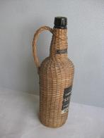 Vintage fles in rieten korf van Superior Porto " De drie Kro, Verzamelen, Overige gebieden, Port, Gebruikt, Ophalen of Verzenden