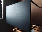 Tafel H75, B66, L110, structuur houtnerf donker bruin. In pe, Ophalen