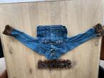 Blauw jeans jasje maat 110, Kinderen en Baby's, Meisje, Gebruikt, Ophalen of Verzenden, Jas