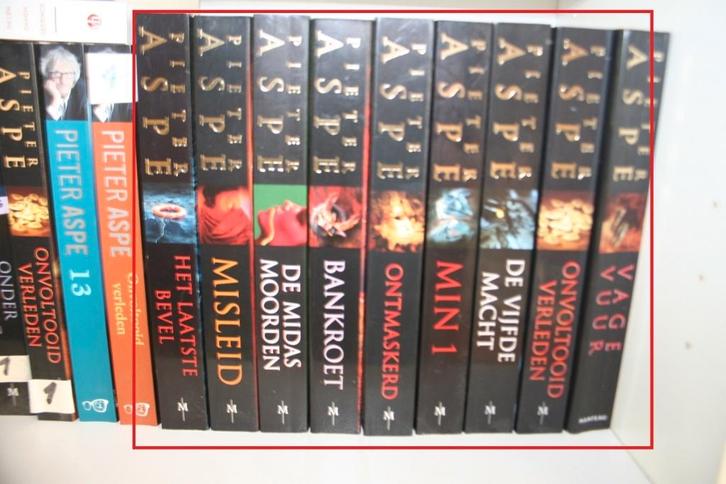 Collectie boeken Pieter Aspe, Boeken, Detectives, Ophalen of Verzenden