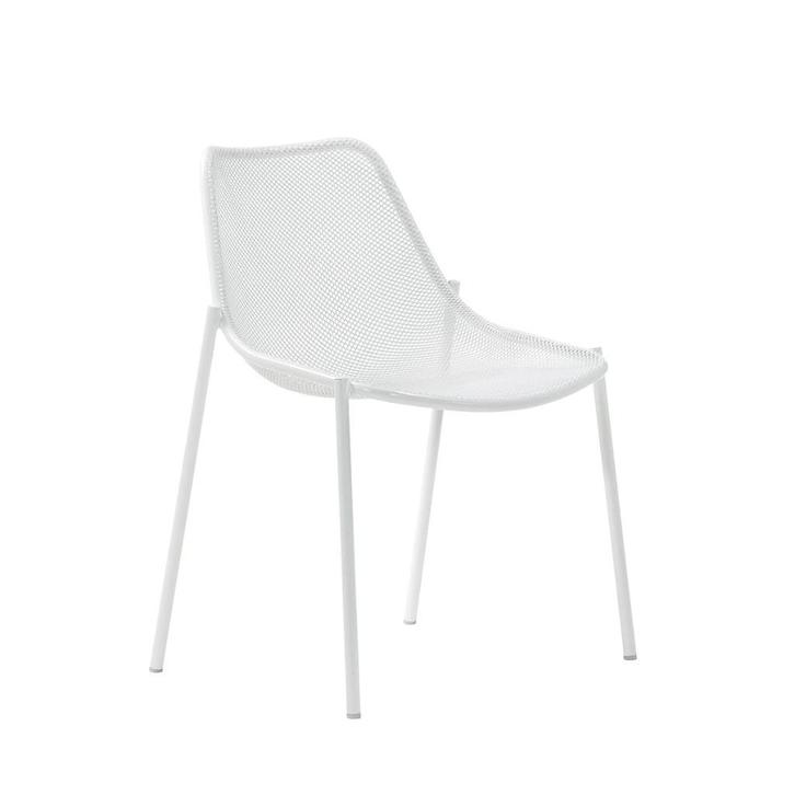 ensemble de 8 chaises de jardin EMU (rondes), Jardin & Terrasse, Chaises de jardin, Utilisé, Métal, Empilable, Enlèvement