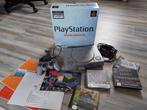 PS1 avec jeux et boîte/set de jeu rétro Playstation 1, Comme neuf, Enlèvement ou Envoi