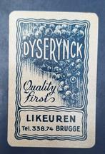 Carte à jouer Bruges — Dyserynck Liquors B, blue_76, Enlèvement ou Envoi, Utilisé, Carte(s) à jouer