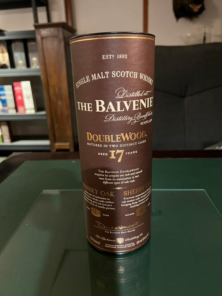The Balvenie 17 Double Wood, Verzamelen, Wijnen, Zo goed als nieuw, Ophalen of Verzenden