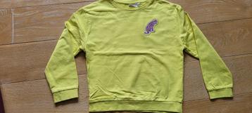 Gele sweater met panter - Someone - maat 134 (9 jaar) beschikbaar voor biedingen