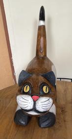 Houten Kattenbeeld, Ophalen, Zo goed als nieuw, Dier