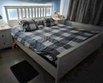ikea hemnes bed 180x200, Huis en Inrichting, Ophalen, Wit, Tweepersoons, Zo goed als nieuw