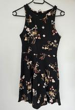 zwart kleedje met bloemenprint, Gedragen, Clockhouse, Maat 38/40 (M), Zwart
