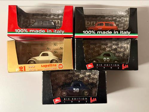 5 Brumm Fiat 500 1:43, Hobby en Vrije tijd, Modelauto's | 1:43, Zo goed als nieuw, Auto, Overige merken, Ophalen of Verzenden