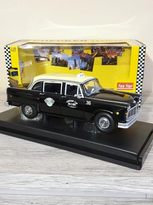 1:18 Sun Star 1963 Dallas Checker A11 Taxi Cab, Hobby & Loisirs créatifs, Voitures miniatures | 1:18, Neuf, Voiture, Autoart, Enlèvement ou Envoi
