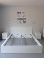 Teepersoonsbed Ikea Malm, Ophalen, Gebruikt, Wit, Tweepersoons