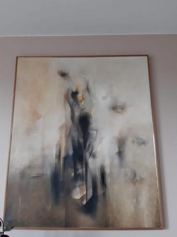 Wilhelm Mechnig schilderij uit 1979 120 x 100 cm. beschikbaar voor biedingen